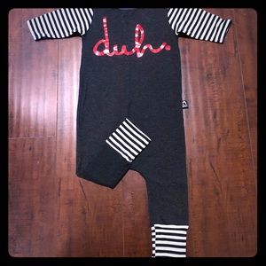 Size 18/24 red foil Duh rag EUC Valentines Day ❤️